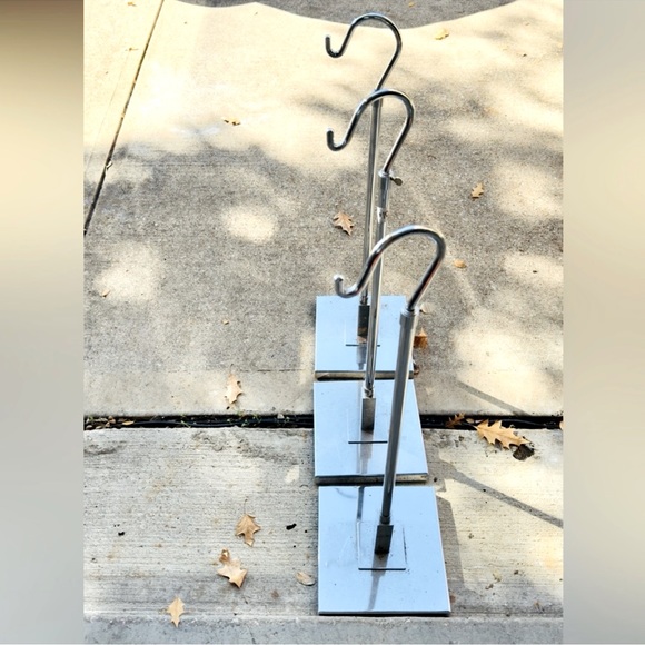 BOUTIQUE DISPLAY Shepherds Hook Countertop Clothing Stand Clothes Chrome Silver - Picture 10 of 13
